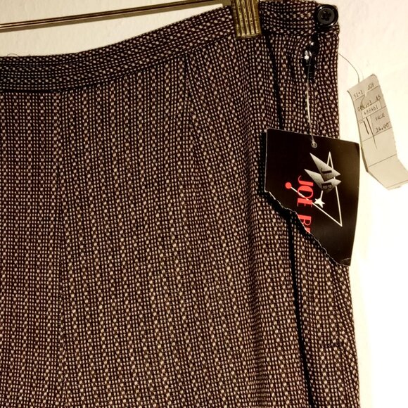 Women's 2 pc suit with Pants sz L Black White print Vintage/Retro NWT Zip Jacket - Picture 8 of 11